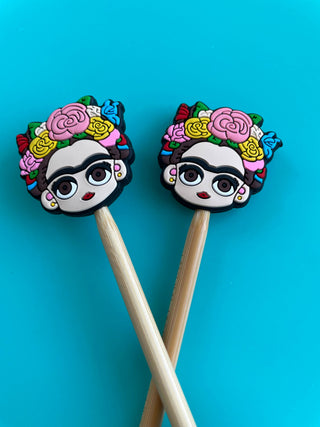 Comma Craft Co. Frida Kahlo Knitting Needle Point Protectors