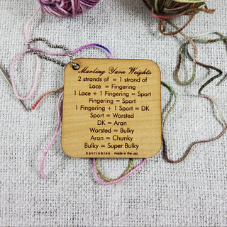 Katrinkles - Marling Yarn Weights Mini Tool