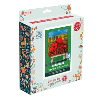 Mini Masterpiece: Poppies at Sunrise Needle Felting Kit