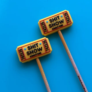 Comma Craft Co Knitting Needle Point Protectors - Ticket to the Shit Show