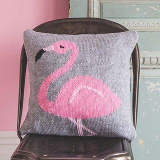 Flamingo Cushion Knitting Class