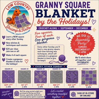 Granny Square Blanket by the Holidays Crochet Along: Sept - Dec