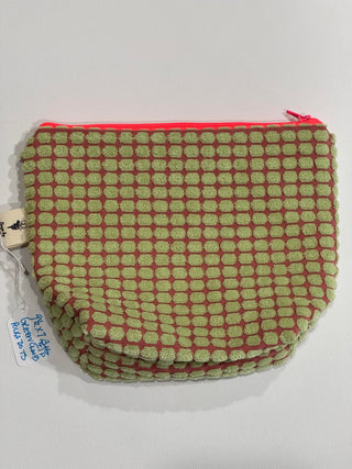 Green Clouds and Polka Dots Notions Bag (zip)