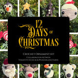 12 Days of Christmas Crochet Amigurumi Ornament Set