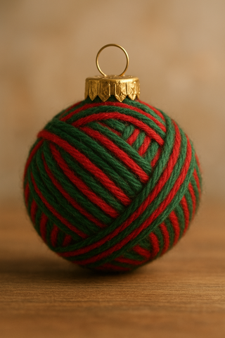 Yarn Art Christmas Ornament Class for you and your little 12/20