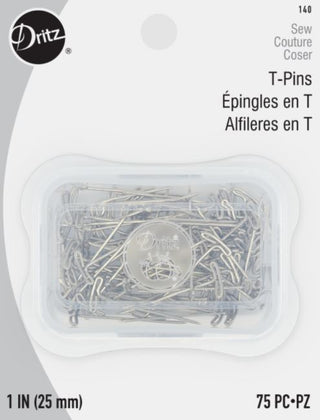 Dritz 1" Nickel T-Pins for Blocking